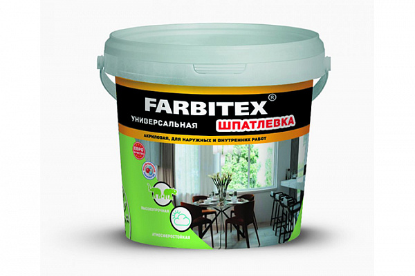 Шпатлевка FARBITEX акриловая для наружных и внутренних работ (3,5кг)