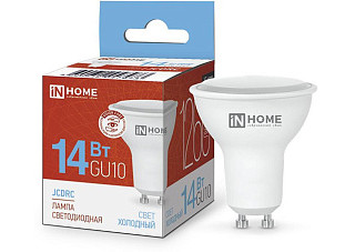 Лампа светодиодная IN HOME LED-JCDRC-VC 14Вт 230В GU10 6500K 1260Лм (973)