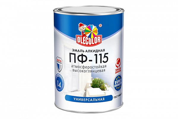 Эмаль ПФ 115 OLECOLOR кремовый (0,8кг)