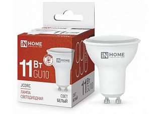 Лампа светодиодная IN HOME LED-JCDRC-VC 11Вт 230В GU10 4000К 990Лм (489)