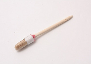 Кисть круглая MTX "Стандарт" №4х25мм, деревянная ручка, натуральная щетина (82074) 12/720