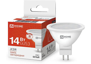 Лампа светодиодная IN HOME LED-JCDR-VC 14Вт 230В GU5.3 4000K 1260Лм (904)