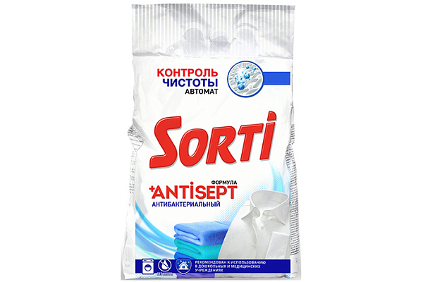 Стиральный порошок SORTI (СОРТИ) Автомат Контроль чистоты 6,0кг (828)