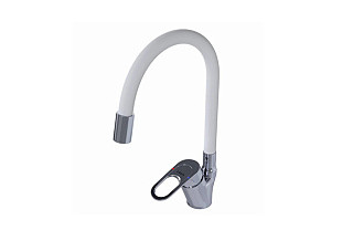 Смеситель для кухни Oasis L1004MGW (Латунь, Гайка, Высота излива-16,5см)