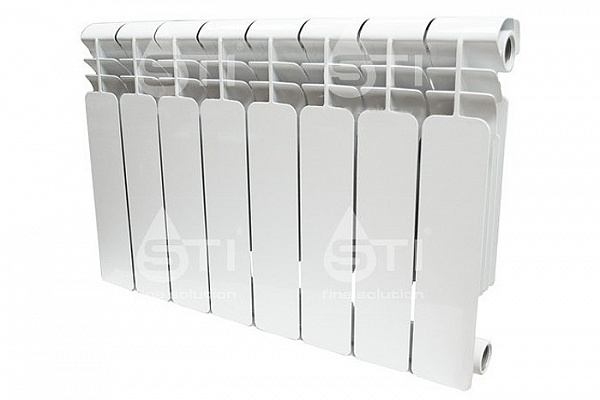 Радиатор алюминиевый STI 350/80 8 секций (840Вт, 430х608х78мм, 6,08кг)