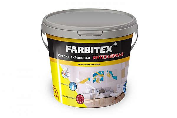 Краска ВД FARBITEX интерьерная (25,0кг)