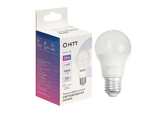 Лампа светодиодная HiTT-PL-A60-22-230-E27-3000 22Вт (853)