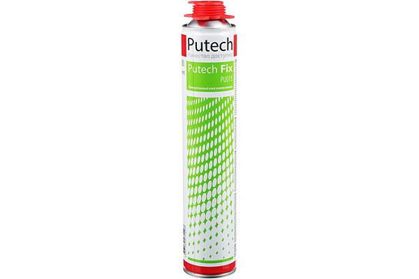 Клей-пена PUTECH Fix для пенополистирола, гипсокартона, ДСП, дерева 820 мл