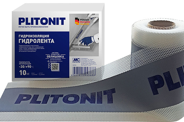 Лента гидроизоляционная PLITONIT ГидроЛента 10м H01739 (1/10)