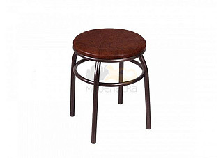 Табурет 22 (Модуль)  с кольцом шоколад на хроме