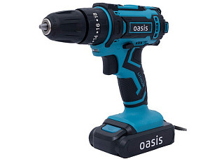 Дрель-шуруповерт OASIS ASU-18S NEW (18В, 350-1350об/мин, 40Hm, 1,65кг) 267