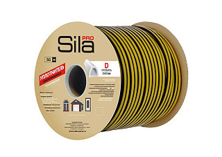 Уплотнитель самоклеящийся SILA PRO D 50 черный (21х15мм) 344