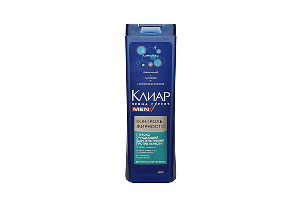 Шампунь для волос КЛИАР derma therapy пилипг контроль жирности 380мл (1/12)