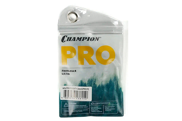 Цепь для бензопилы в блистере CHAMPION 3/8"-1,3mm- 52 (VS)