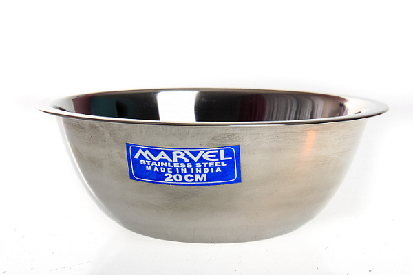 Миска нерж. ИНДИЯ 20см, 1,35л (МН-434)