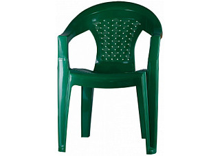 Кресло садовое пластмассовое Плетенка г.Пятигорск зеленое