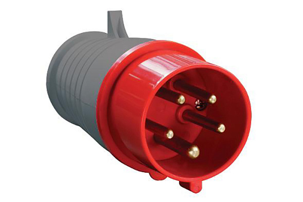 Вилка ИЭК 015 3Р+N+E 16А 380В IР44 переносная (PSR02-016-5) (772)