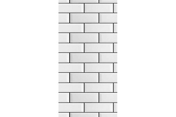 Панель ПВХ фотопечать White Brick (2700х250мм) 8237