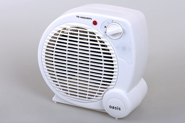 Тепловентилятор спиральный OASIS SG-20R (2000Вт, 23х22х10,5см)