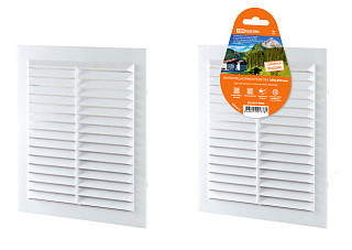 Решетка неразъемная TDM с москитной сеткой, белый 200х300мм (1807-0090)/10