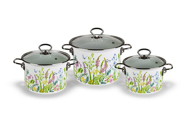 Набор эмал.посуды МУРАВУШКА-5-1-ЭЛИТ пр-во ООО "КМК"