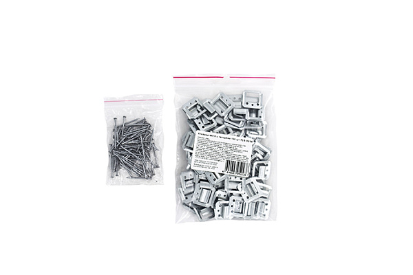 Кляймеры №3,5 оцинкованный с гвоздями, 100шт., Россия (710-3034)