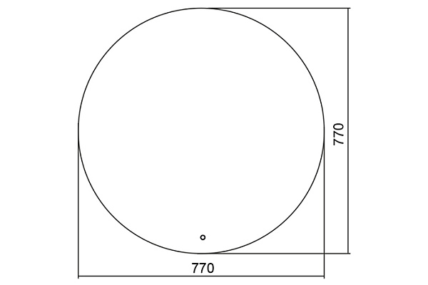 Зеркало Саванна D770 сенсорный выключатель, светодиодная подсветка (408)