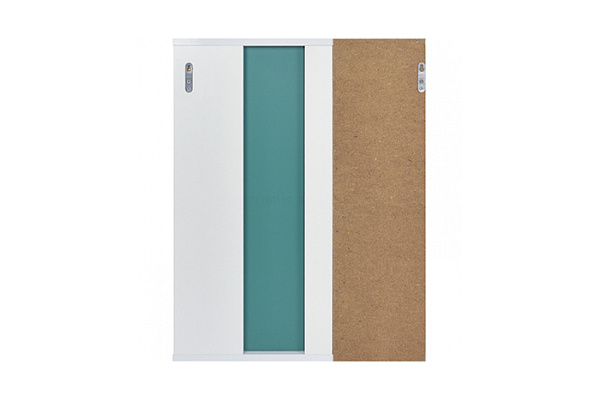 Зеркало со шкафом Вега 60 с подсветкой, белый, правый DORATIZ 2711.112