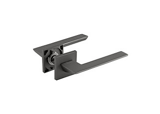 Ручка дверная Нора-М Slim 130К графит (382) (1/20)