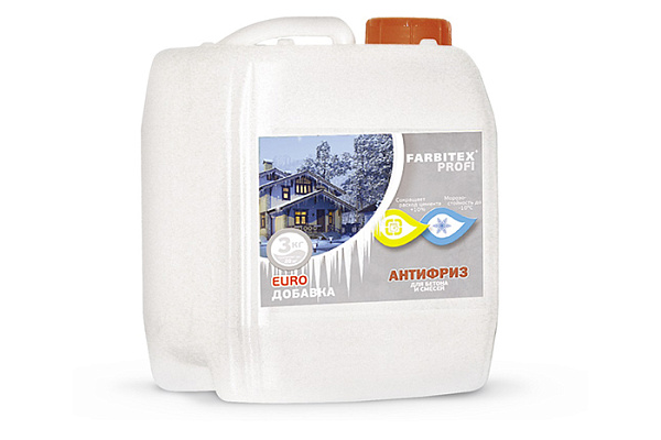 Добавка противоморозная FARBITEX ПРОФИ (концетрат) для бетона и строительных смесей (10,0л)