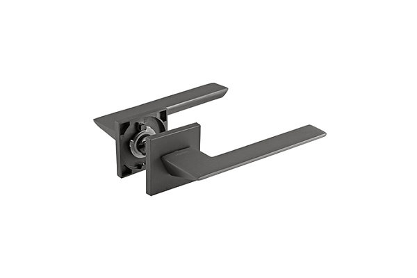 Ручка дверная Нора-М Slim 130К графит (382) (1/20)