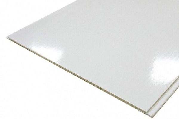 Панель ПВХ лакированная ИДЕАЛ Белый глянцевый (2700х250мм) 001-0