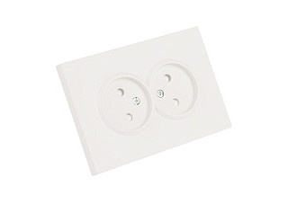 Розетка Feron 2-м. с защит. шт. б/з 250В 16А Эмили RST16-5116-01 белый фарфор 49877