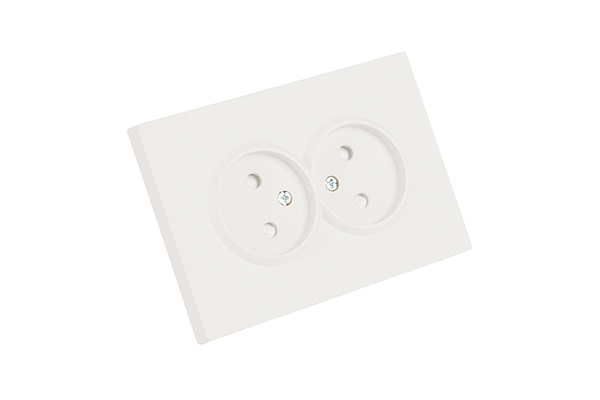 Розетка Feron 2-м. с защит. шт. б/з 250В 16А Эмили RST16-5116-01 белый фарфор 49877