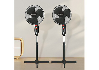 Вентилятор напольный SAKURA SA-12BK (40Вт, черный/серый 2шт/кор.)