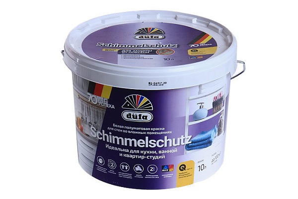 Краска ВД Dufa SCHIMMELSCHUTZ белая (9,0кг)											