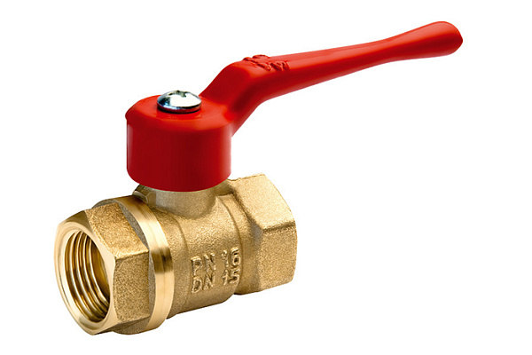 Кран шаровой латунный ДУ32 (1 1/4) Г/Г рычаг КНР (11Б27п1)