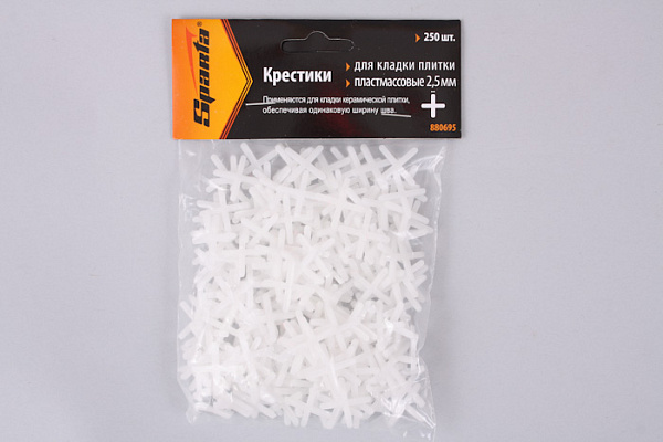 Крестики для плитки пластм. 2,5мм 250шт 880695 (10/200)