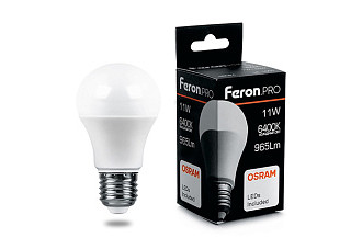 Лампа светодиодная OSRAM LB-1011 11W 230V E27 6400K груша 38031