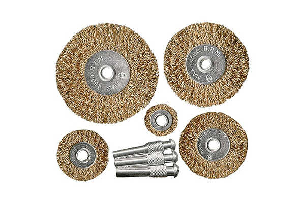 Набор щеток MATRIX для дрели, 5 шт., 25-38-50-63-75 мм, со шпильками (74494)