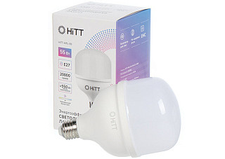 Лампа светодиодная HiTT-НPL-A60-55-230-E27-4000 55Вт (607)