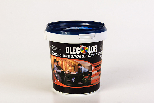 Краска ВД OLECOLOR для потолков (1,0кг) 