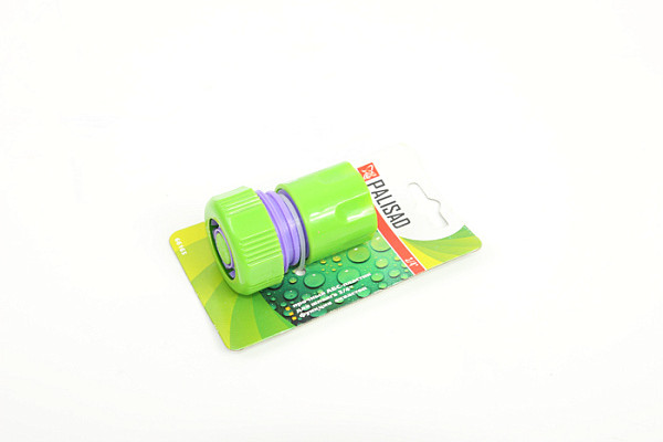 Соединитель PALISAD пластиковый быстросъемный для шланга автостоп 3/4" 66165 (1/288)