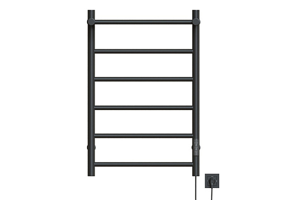 Полотенцесушитель электрический MIXLINE VEGA 80х50 (таймер,318Вт,5 перекладин + ПОЛКА)ГРАФИТ 557654