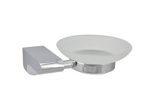 Мыльница стеклянная Solinne Mirror B-82705, хром, стекло-сатин (2541.106)