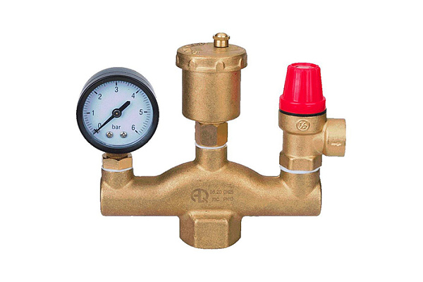 Группа безопасности котла ДУ25 (1) AQUALINK (02746) (1/12)