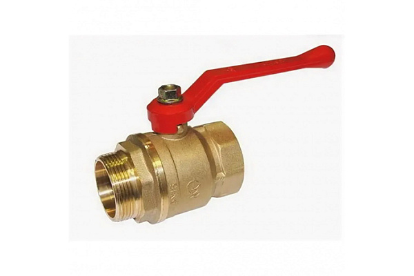 Кран шаровой латунный БАЗ ДУ32 (1 1/4) PУ40 Г/Ш рычаг