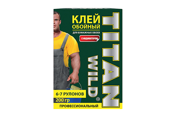 Клей обойный TITAN WILD УНИВЕРСАЛЬНЫЙ профессиональный (0,200гр)