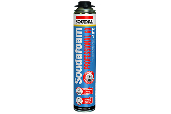 Пена монтажная СОУДАЛ СОУДАФОАМ 60 PROFESSIONAL -10C° Зимняя 750мл (115002)