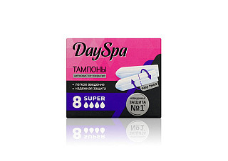 Тампоны DAY SPA супер женские гигиенические 8шт (516)